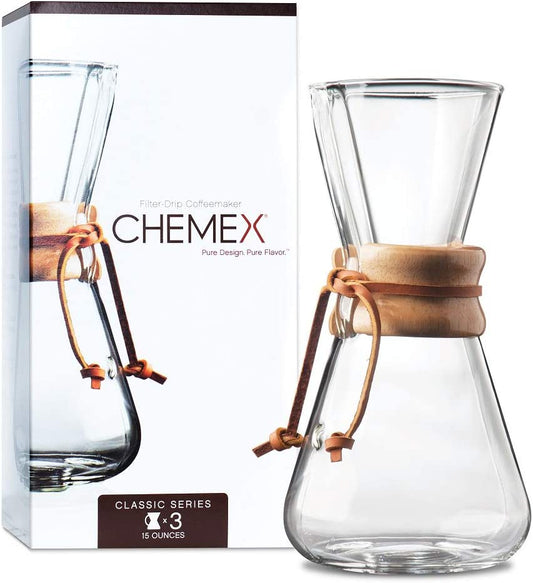 Chemex | Glaskaraffe Holzgriff für 3 Tassen