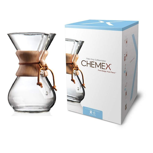 Chemex | Glaskaraffe mit Holzgriff für 6 Tassen